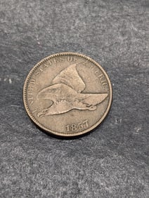**FINE/VF** 1857 Flying Eagle Cent