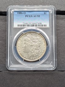 1886-O Morgan Silver Dollar - PCGS AU55