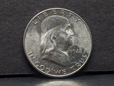 1948-D Franklin Silver Half Dollar **BRILLIANT UNC**