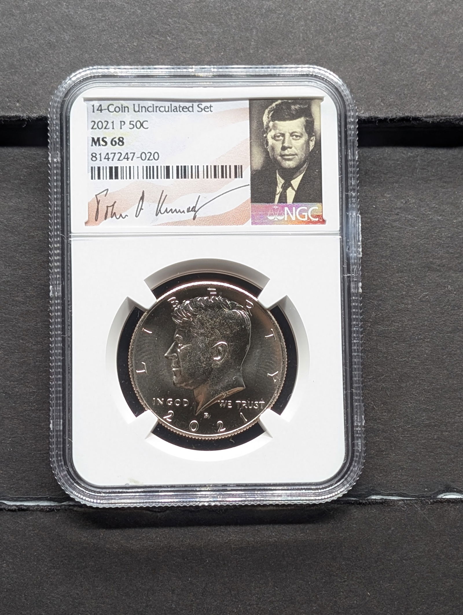 2021-P Kennedy Half Dollar - NGC MS68 w/ Signature (1 of 3)