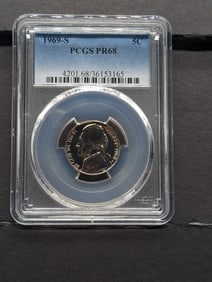 1969-S PROOF Jefferson Nickel - PCGS PR68