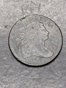 **AU DETAILS** 1802 Draped Bust Large Cent