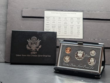 1997-S U.S. Mint Premier Silver Proof Set in OGP w/ COA