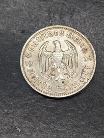1936-A Germany 5 Silver Reichsmark