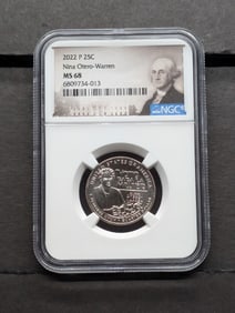 2022-P Nina Otero-Warren Quarter - NGC MS68