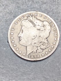 1892-S Morgan Silver Dollar - Tough Date!