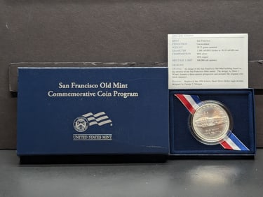 2006-S UNC San Francisco Old Mint Commemorative Silver Dollar in OGP w/ COA