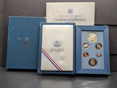 1987-S U.S. Mint Prestige Set in OGP w/ COA - Constitution