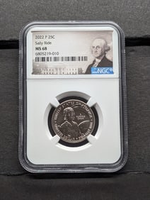 2022-P Sally Ride Quarter - NGC MS68