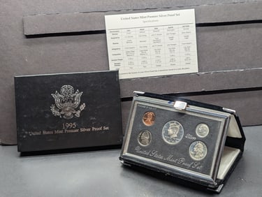 1995-S U.S. Mint Premier Silver Proof Set in OGP w/ COA