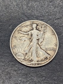 **VF - BETTER DATE** 1929-S Walking Liberty Half Dollar