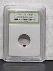 Authentic Gemstone!! Faceted AAA Garnet!! - Slabbed