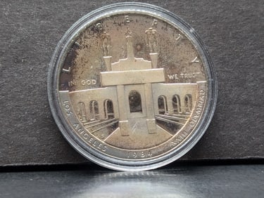 1984-S PROOF Olympic Coliseum Commemorative Silver Dollar in OGP