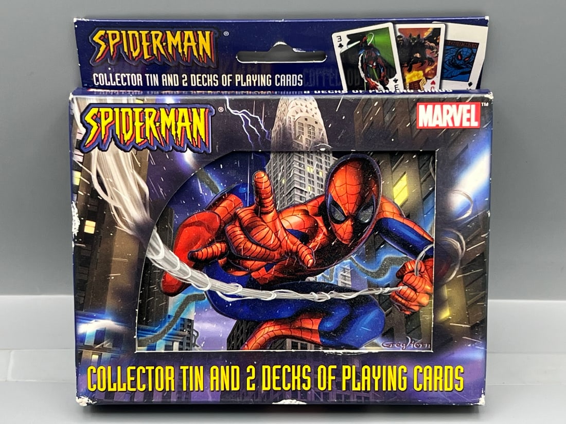 2003 Marvel Spider-Man Playing Card Tin - 2 Decks (1 of 2)