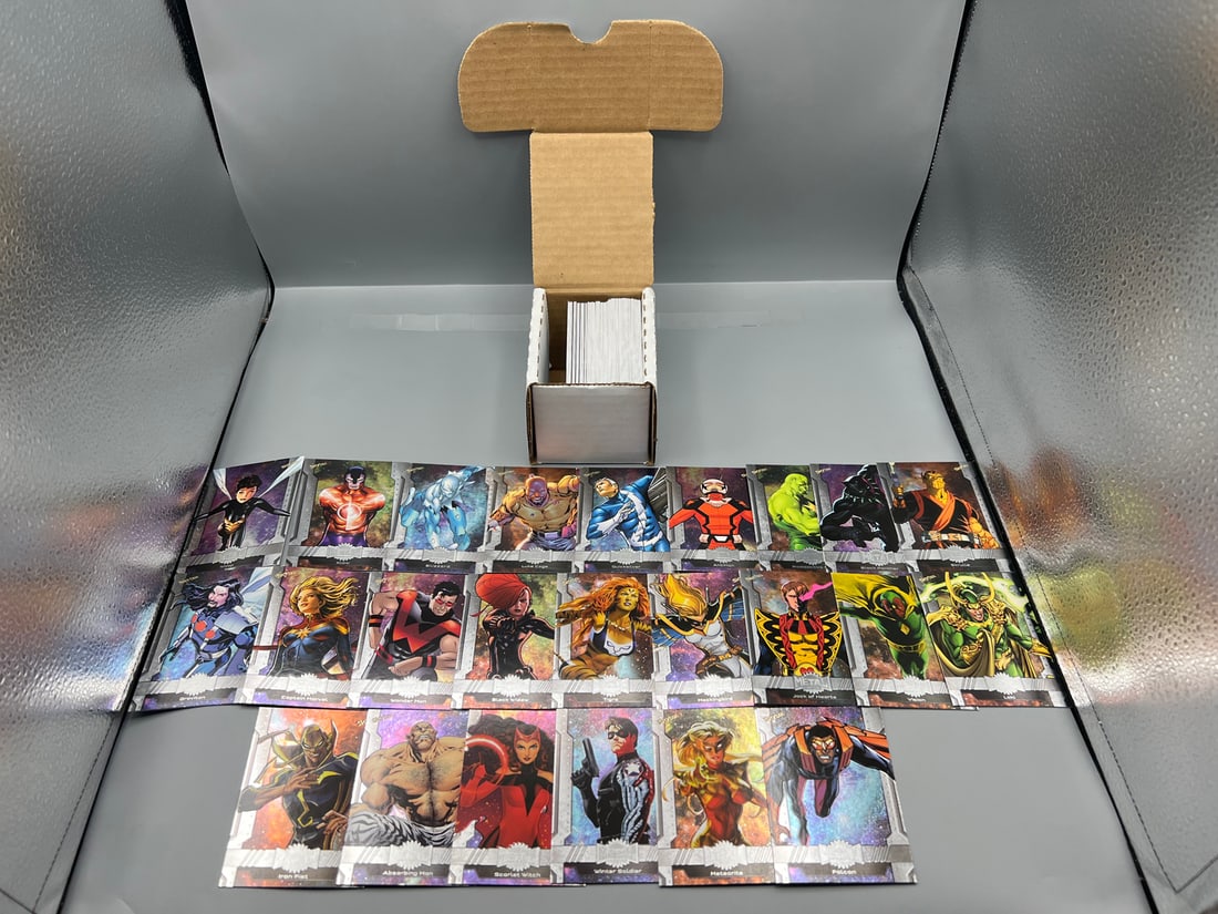 2024 Skybox Marvel Metal Universe Avengers Complete 100 Card Set (1 of 4)