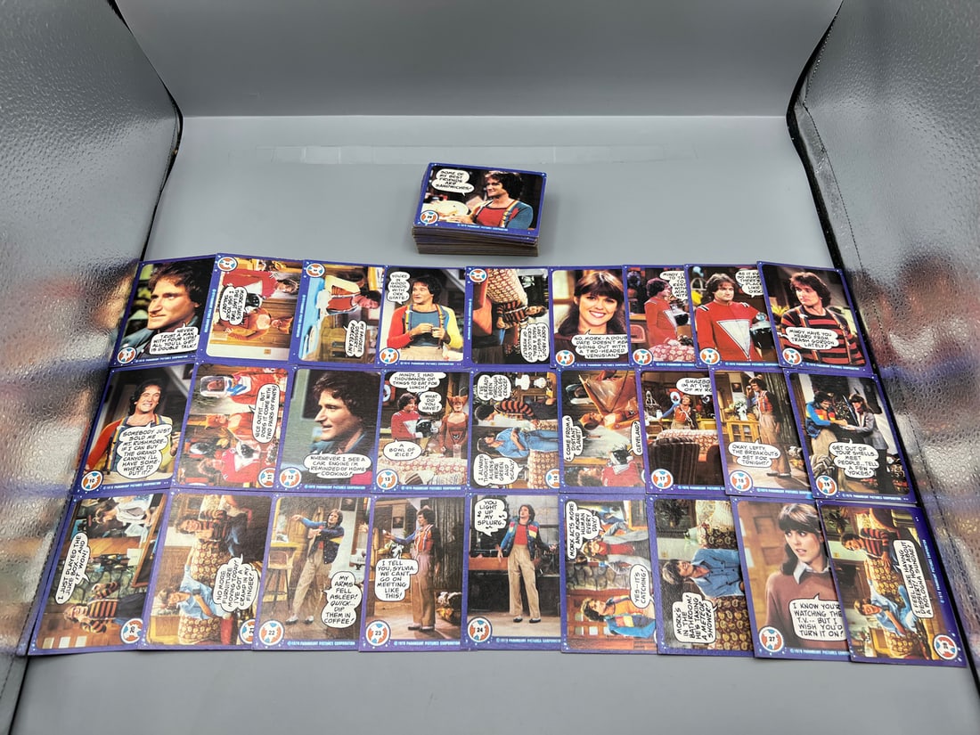 1978 Topps Mork And Mindy Near Complete Set - Missing 9 Cards - Missing Cards #16, #39, #69, #71, (1 of 3)