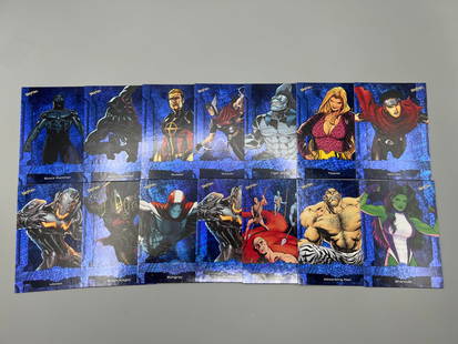 Lot of (14) 2024 Skybox Marvel Metal Universe Avengers Grandiose Parallel Cards - Varying Conditions: Lot of (14) 2024 Skybox Marvel Metal Universe Avengers Grandiose Parallel Cards - Varying Conditions