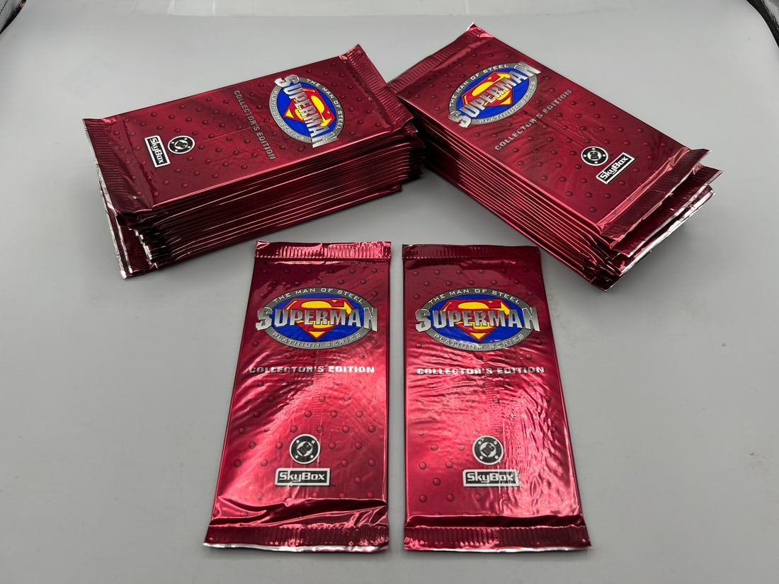 Lot of (36) 1994 Skybox DC Superman The Man of Steel Factory Sealed Packs: Lot of (36) 1994 Skybox DC Superman The Man of Steel Factory Sealed Packs