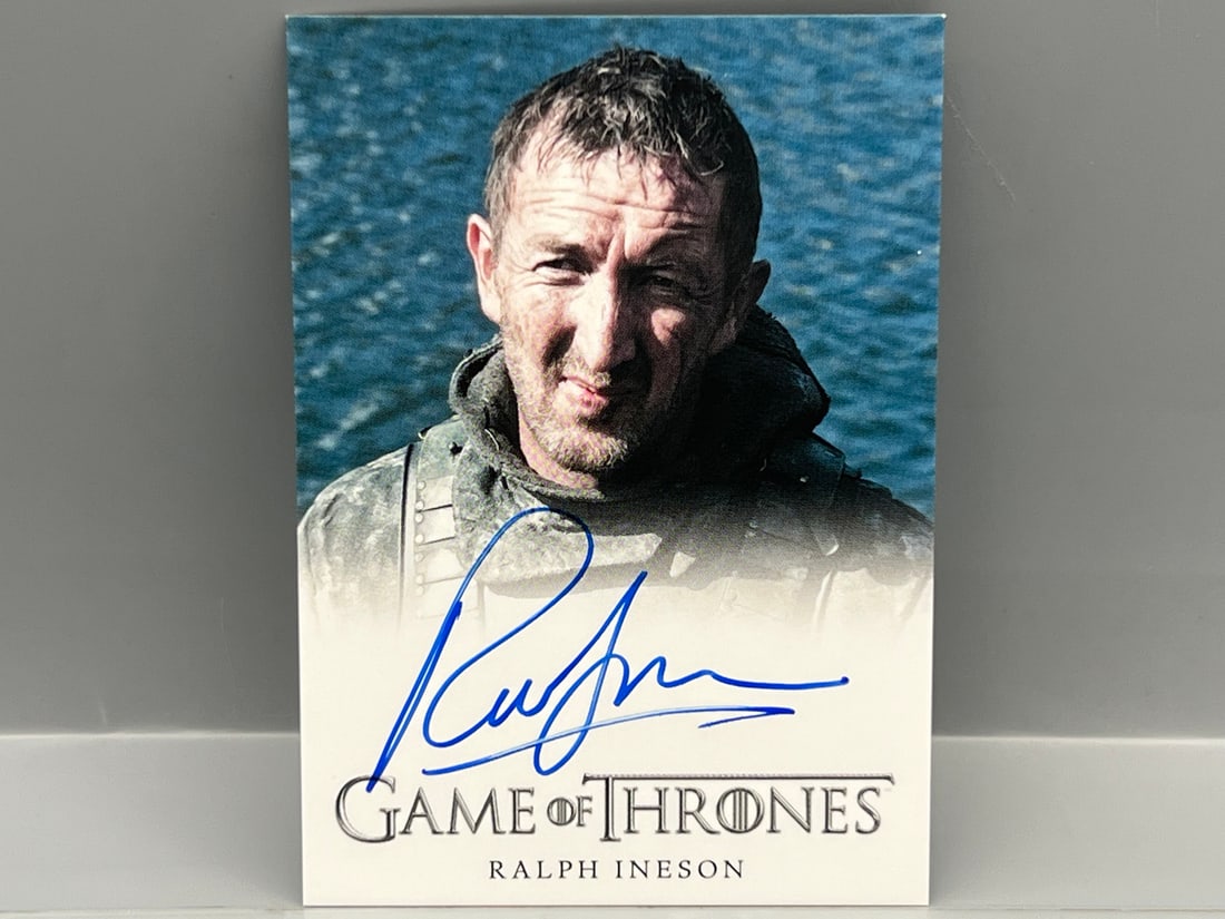 2012 Rittenhouse Game of Thrones Ralph Ineson As Dagmer Cleftjaw On Card Auto: 2012 Rittenhouse Game of Thrones Ralph Ineson As Dagmer Cleftjaw On Card Auto