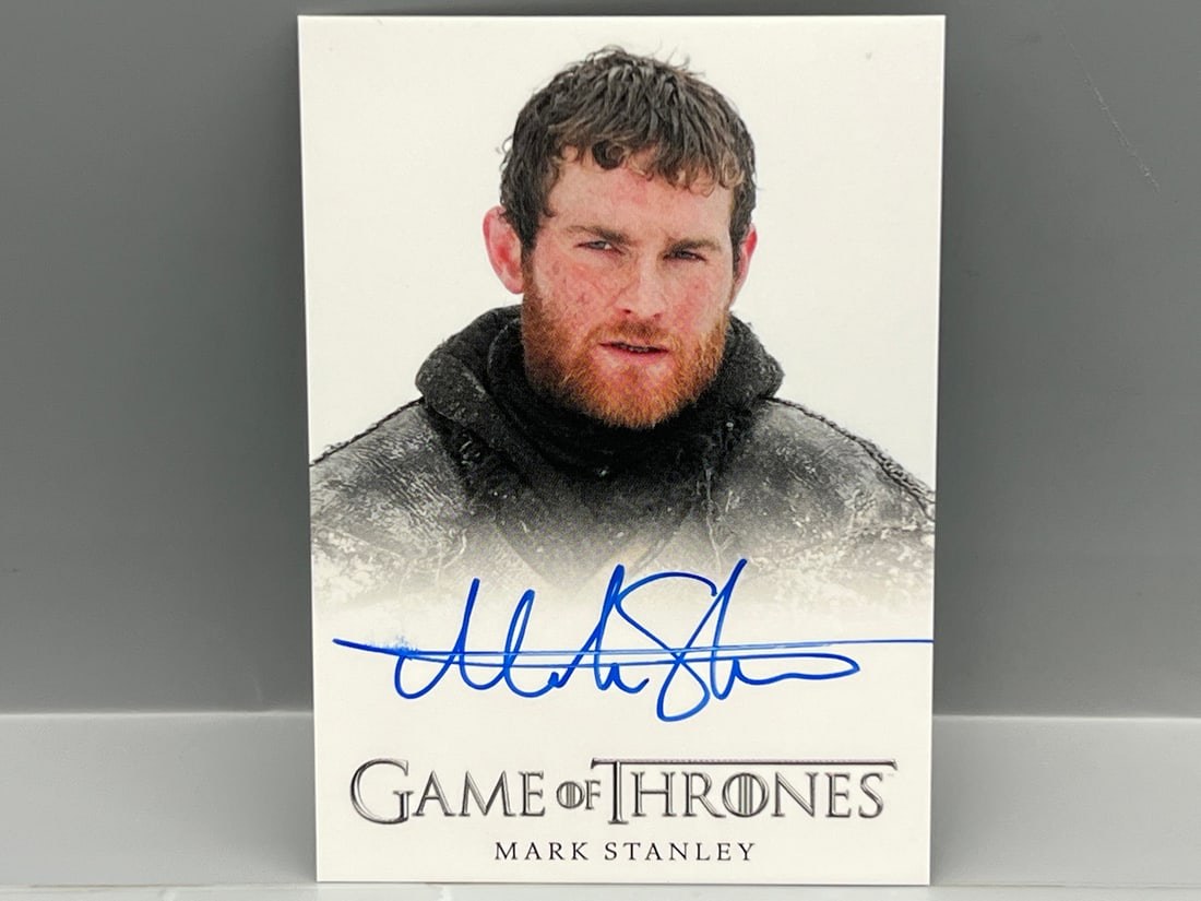 2012 Rittenhouse Game of Thrones Mark Stanley As Grenn On Card Auto: 2012 Rittenhouse Game of Thrones Mark Stanley As Grenn On Card Auto
