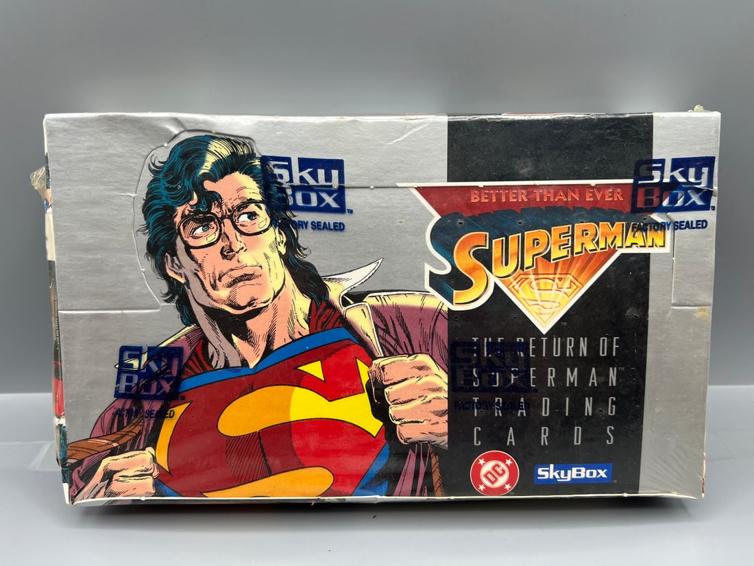 1993 Skybox Superman The Return of Superman Factory Sealed Wax Box: 1993 Skybox Superman The Return of Superman Factory Sealed Wax Box