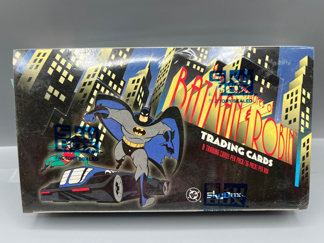 1995 Skybox The Adventures of Batman & Robin Factory Sealed Wax Box: 1995 Skybox The Adventures of Batman & Robin Factory Sealed Wax Box