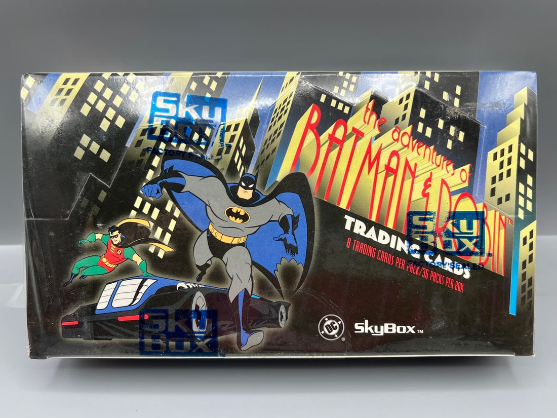 1995 Skybox The Adventures of Batman & Robin Factory Sealed Wax Box: 1995 Skybox The Adventures of Batman & Robin Factory Sealed Wax Box