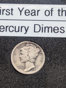 1916-S Dime, First Year of the Mercury Dime