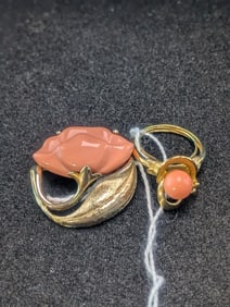 Vintage Ring and Matching Pin