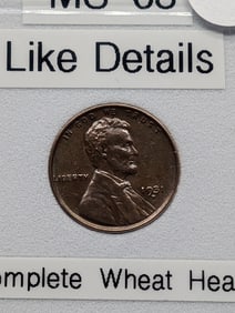 1931-D Wheat, Complete Wheat Heads, MS-63 Like