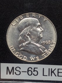 1963-D Franklin Half, MS-65 Like