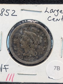 1852 Large Cent