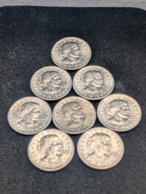 Lot of (8) 1979-P Susan B. Anthony Dollars