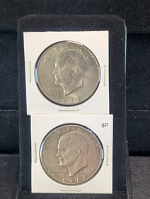 1972 & 1972-D Clad Eisenhower Dollars