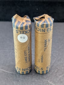 (2) Rolls Jefferson Nickels 2011-D , 2014-P