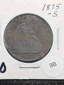 1875 S Seated Liberty Half