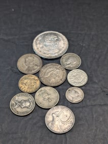 10 Foreign Silver Coins.