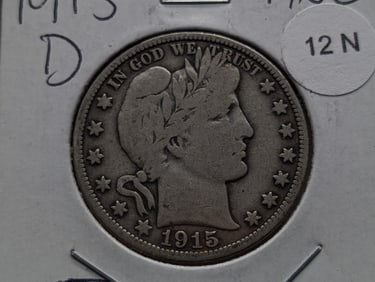 1915-D Barber Half Dollar