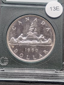1960 Canada Dollar 80% Silver