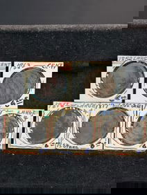 5 Low Grade Large Cents.