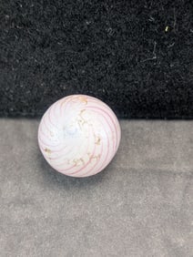 Handmade Peppermint Swirl Small Marble