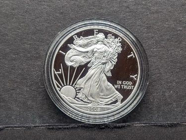 2008 AM. Eagle 1 OZ. Silver PROOF
