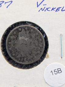 1887 V Nickel