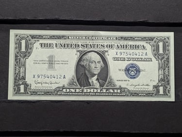 1957B One Dollar Blue Seal Silver Certificate