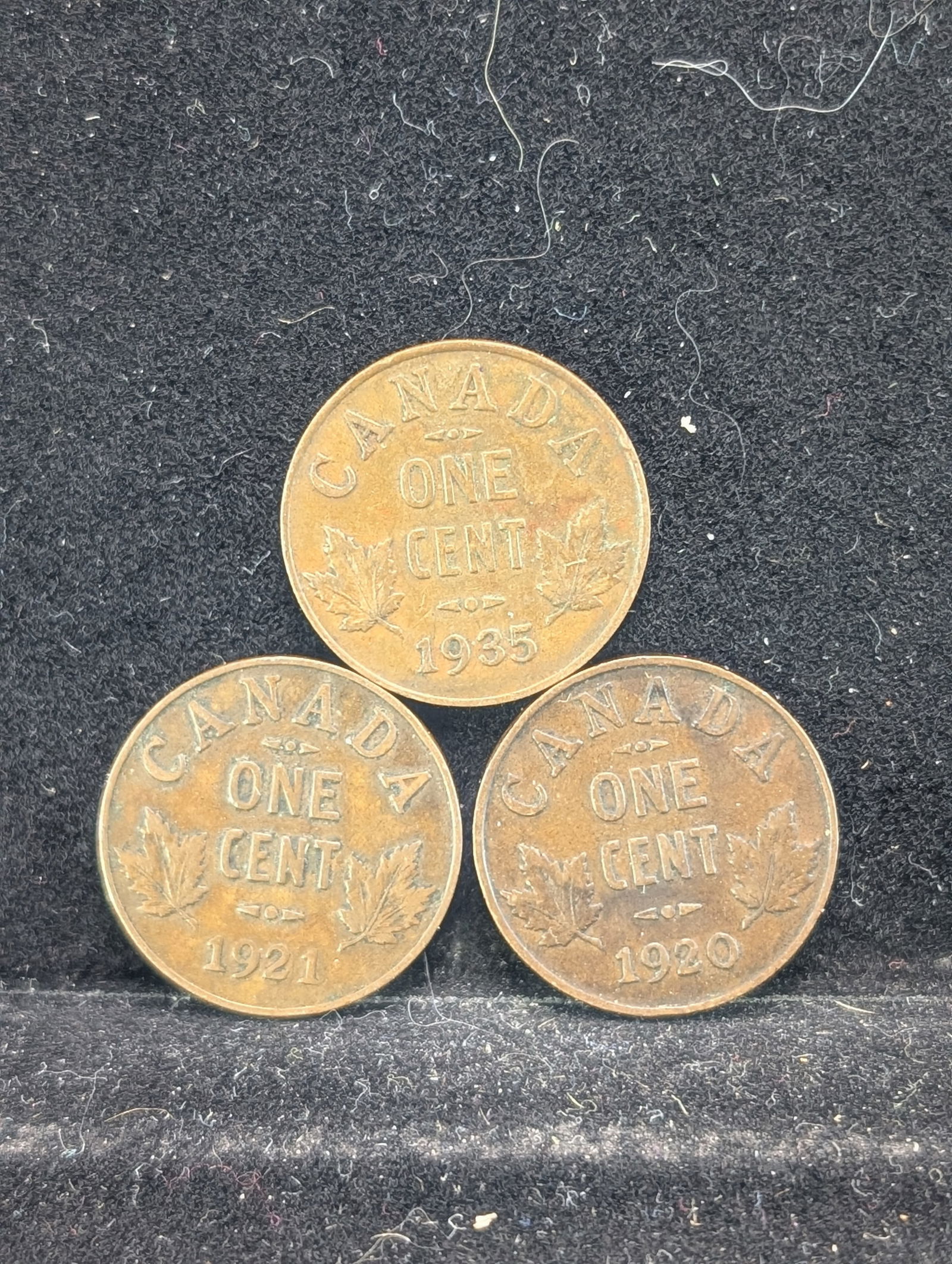 1920, 1921, & 1935 Canada Cents (1 of 2)