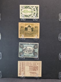 (4) 1920's German Notes