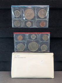 1976 US Mint Uncirculated Coin Set P and D Mint Marks