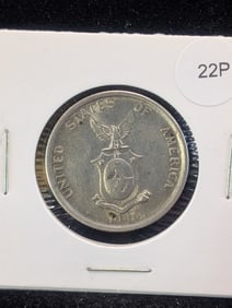 1944-S Philippines Fifty Centavos .750 Silver