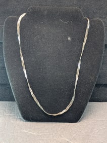 23-Inch Sterling Silver Necklace Made in Italy 12.25 Grams