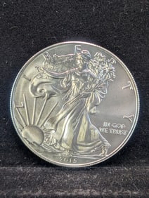 2015 American Silver Eagle MS One Troy Ounce .999 Fine Silver